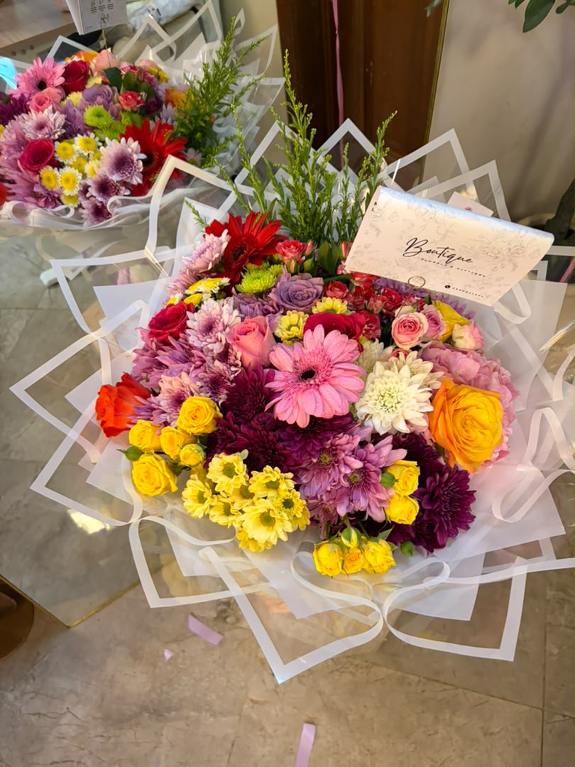 xxl mixed wrapped — detail 3 — flowers delivered in Accra