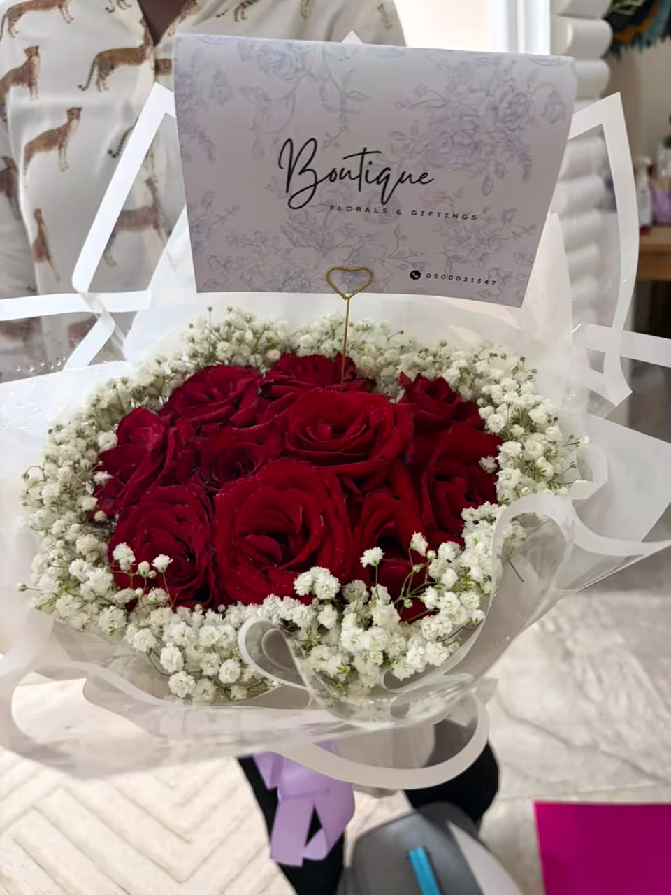 10 Stems And Gypso — detail 9 — flowers delivered in Accra