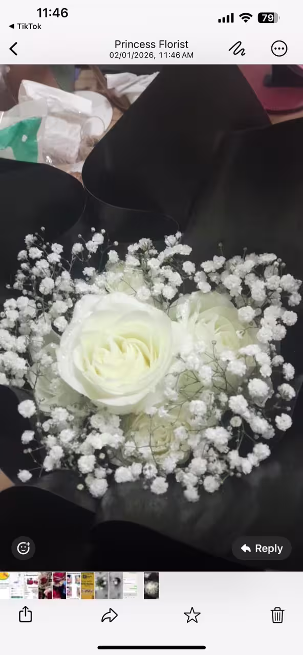 5 Stems And Gypso — detail 3 — flowers delivered in Accra