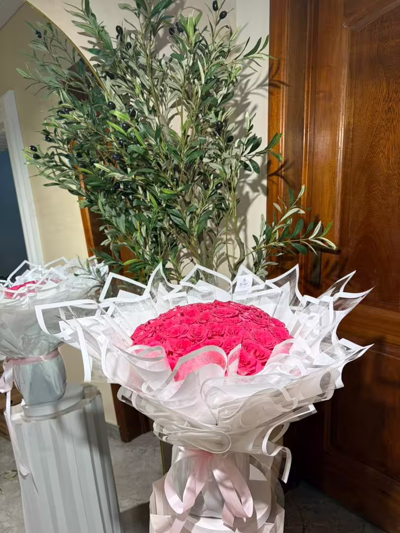50 Stems — detail 2 — flowers delivered in Accra