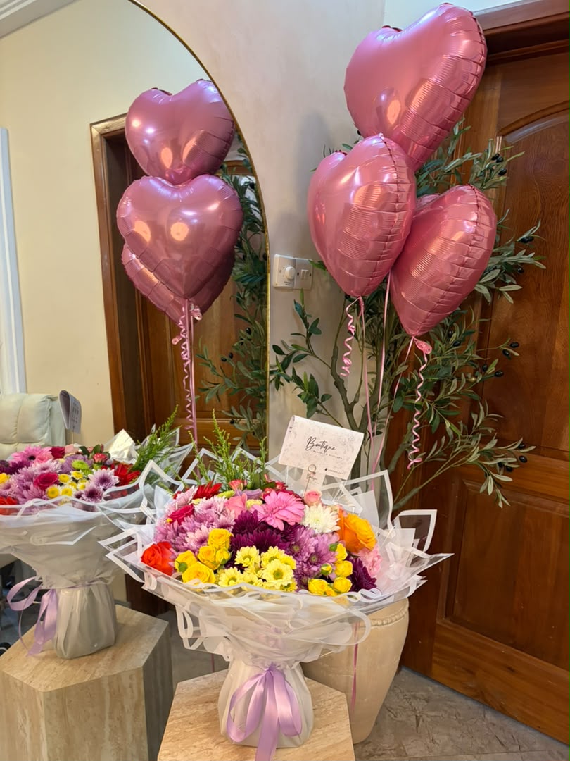 xxl mixed wrapped — detail 4 — flowers delivered in Accra