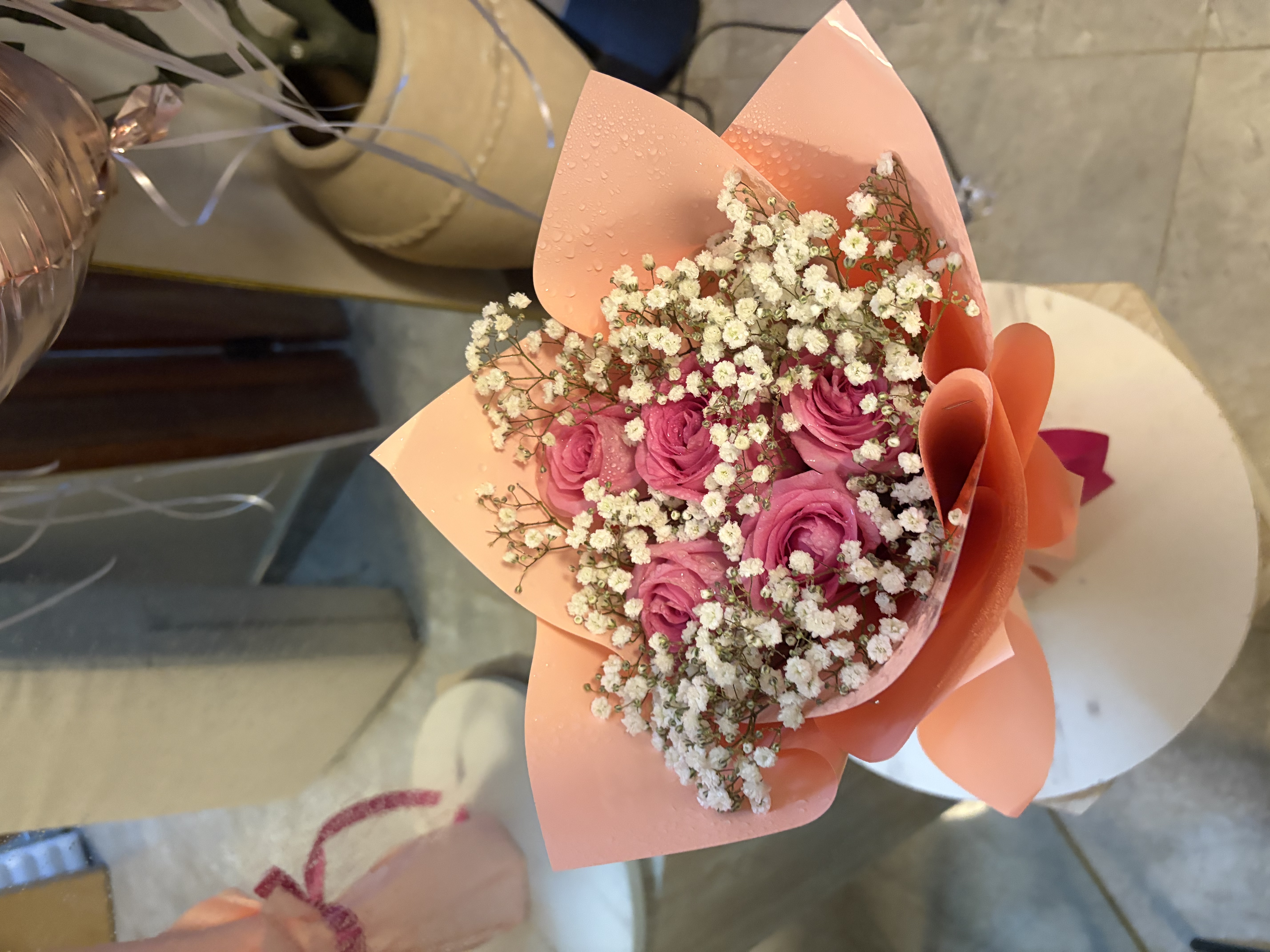 5 Stems And Gypso — detail 4 — flowers delivered in Accra